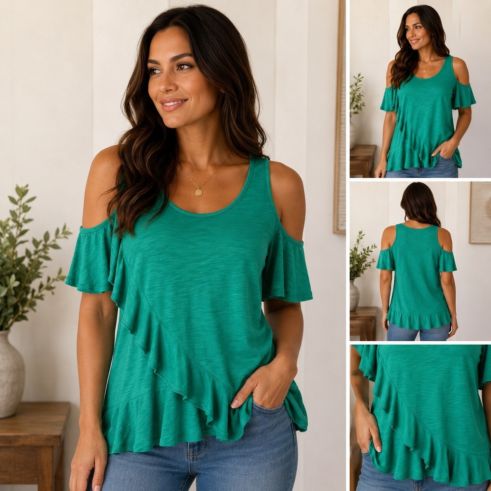 Green summer Papaya T-shirt (UK Size 14) 10 US